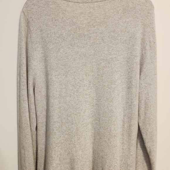 Unbranded | Women's Gray Scoopneck High Low 100% Cashmere Sweater (Size Large) - Picture 10 of 14